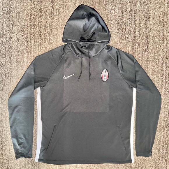Nike Men's Bayside FC Soccer Long Sleeve Athletic Hoodie in Gray Size XL - Picture 1 of 10